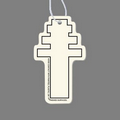 Paper Air Freshener Tag - Papal Cross